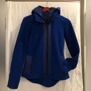Athleta Verbier zip-up hooded fleece jacket
